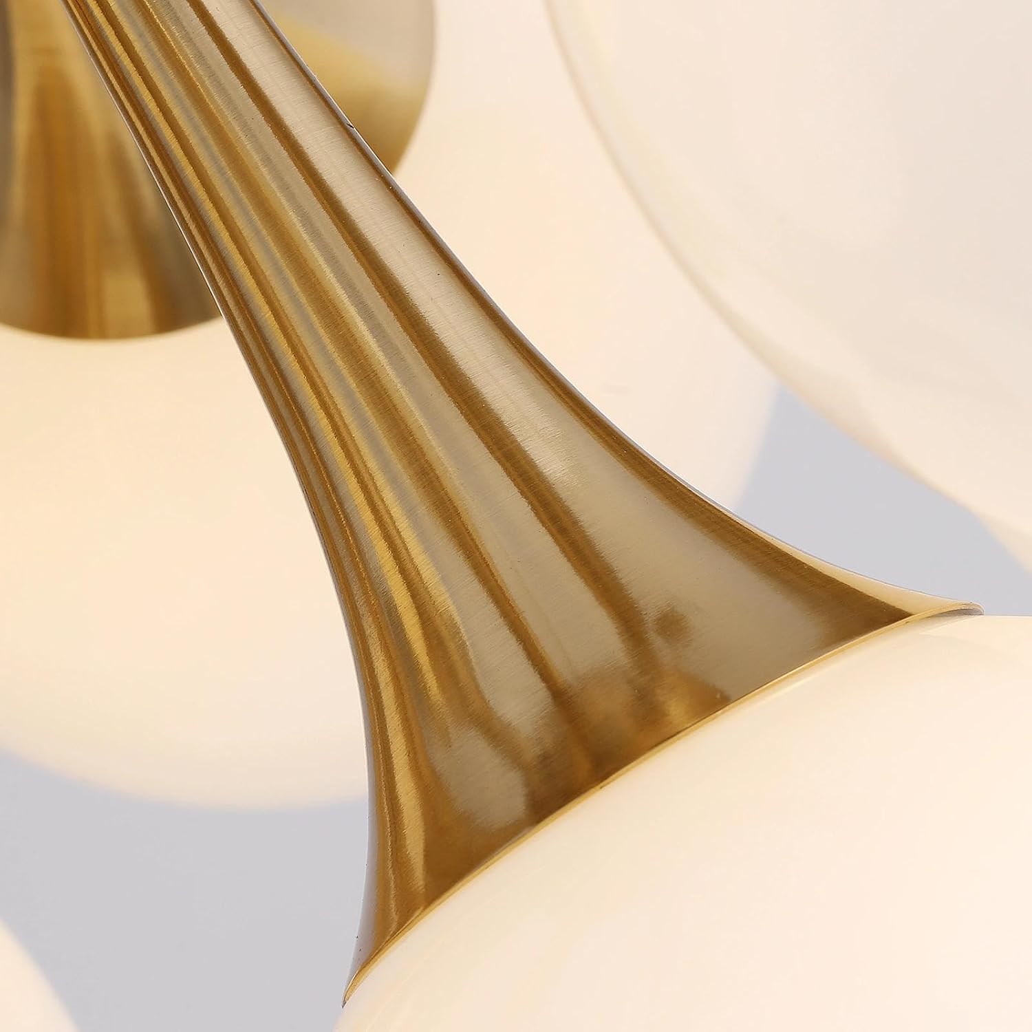 7PMBEANE Modern 10-Light Copper Glass Globe Chandelier